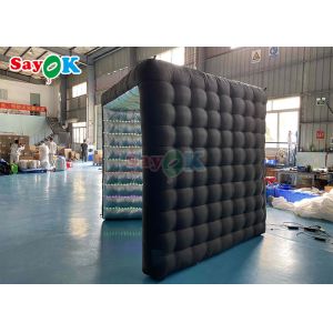 Oxford Portable Inflatable Photo Booth Studio Tent Backdrop Black LED Inflatable