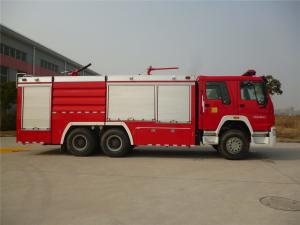 China Multi-Function 6x4 Drive Dry Powder And Foam Fire Truck 64L/S Roof Monitor factory