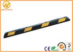 Durable Parking Lots 6 Feet 1830mm Length Reflective Rubber Car Wheel Stopper