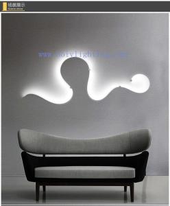 China Irom LED Indoor Wall Lamp Originality Curves A Wide Variety Of Styles 1270MM factory