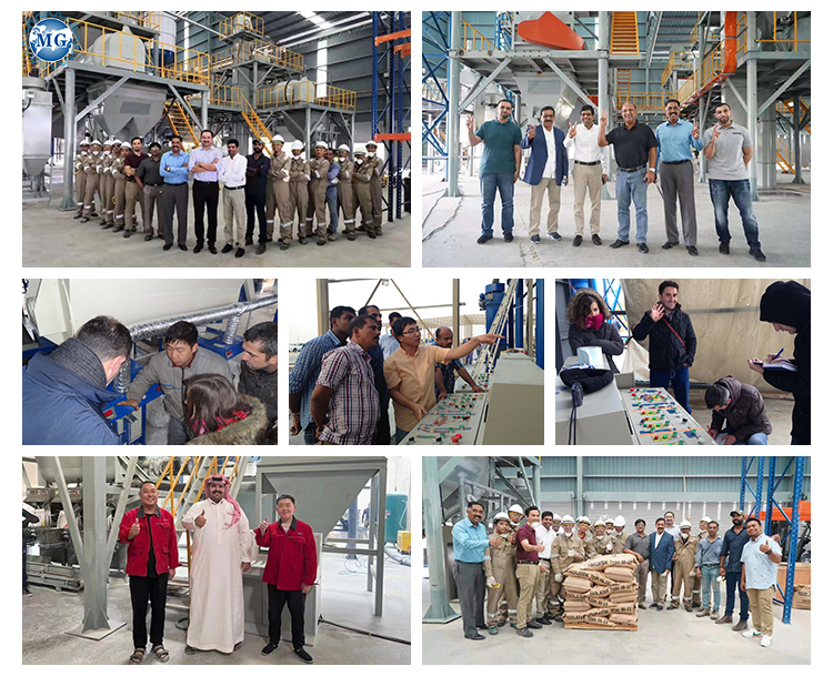 Factory Sale Dry Powder Mortar Production Line Wall Putty Sand Cement Mixing Equipment Ceramic Tile Adhesive Making Machine