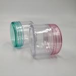 Customized Logo Plastic Cosmetic Container for Smooth Surface Label Printing