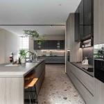 Wholesale Modern Kitchen Cabinets Water-Resistant Custom Solid Wood Lacquer
