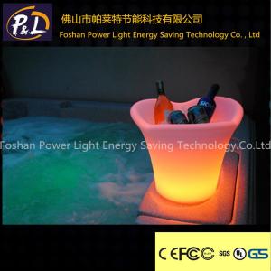 China Color Changing Rechargeable Illuminated LED Wine Cooler factory