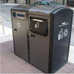 Outdoor Stainless Steel Smart Garbage Bins , EN 840 Automatic Trash And