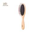 Slender Oval Shape 23cm Wooden Handle Hair Brush