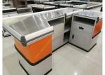 Customized Made Stainless Steel Retail Checkout Counter / Grocery Store Checkout