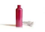 Pink PET Plastic Containers For Hair Products Labeling Surface 10.14fl.OZ/300ml