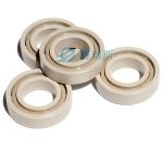 Self lubricating low-noise Peek bearings