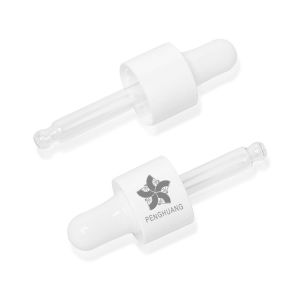 15ml Cylinder Round Glass Bottle With White Plastic Dropper
