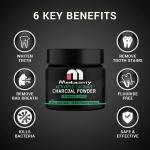 Natural Coconut Charcoal Teeth Whitening Powder To Remove Tooth Stains