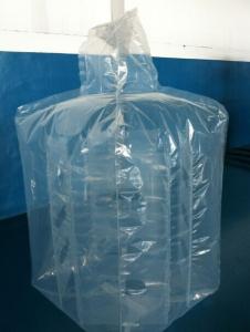 China Large 4mil 6mil Thickness PE Square Baffle Liners Attached To Big Bags factory