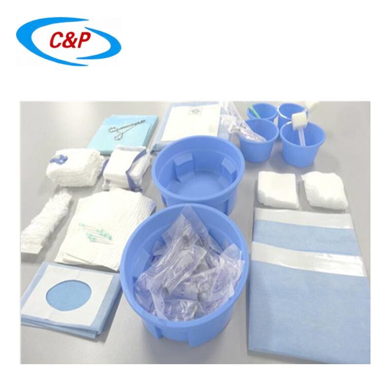 Medical Manufacturer Disposable Blue Nonwoven Angiography Surgical kit Drape Pack