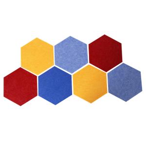 China Customized Hexagonal Acoustic Panels Polyester Fiber Sound Proof factory