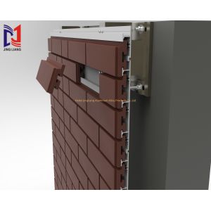 Terracotta Brick Waterproof Panel Ventilated Facade Support System