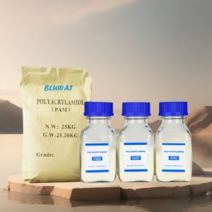 China Blufloc Polyacrylamide High Performance Flocculant for Mining Oilfields Sludge Dewatering Water Recycling on sale