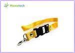 White Plastic Lanyard USB Flash Drives / USB Thumb Drives 2GB 4GB 8GB