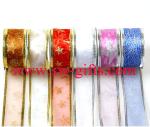 Organza Bling Ribbon Wreath Christmas Present Weeding Wire Edged Packing Gifts