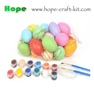 China Assorted colors Plastic Easter eggs Gachapon Eggs surprise eggs Gacha Ball With 4 Colours Water Color Pen for kids DIY factory