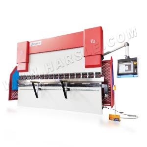 China delem DA66T CNC system 6 axis electric hydraulic cnc press brake machine factory