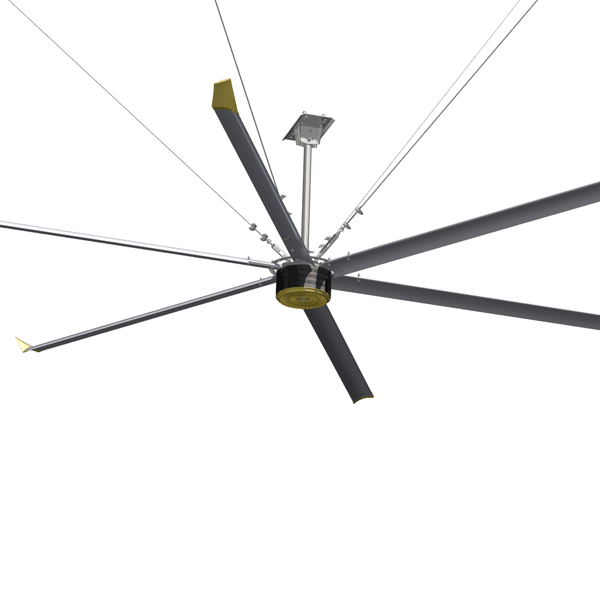 Large Air Cooler with 4.2M 14FT Industrial HVLS Ventilation Fan and Mountable Ceiling Fan
