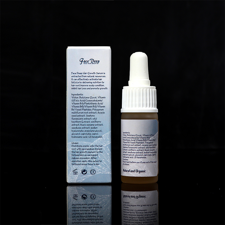 OEM/OEDM Face Deep Hair Growth Serum 10ML for Permanent Makeup Tattoo