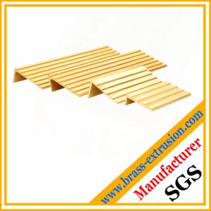 China floor Brass non-slip nosing profile sections factory