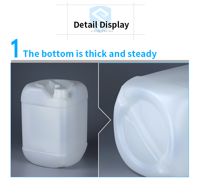 Paint 10L HDPE Container 317mm Screw Plastic Cap Square Plastic Barrels
