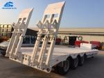 High Strength Low Bed Semi Trailer 13000*3000*1650mm With Fuwa Brand 13 Tons