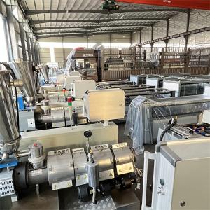 China Conical Twin Screw PVC Extruder Machine , Plastic Dual Screw Extruder factory