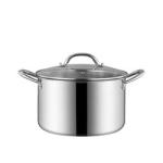 Kitchen Hot Fashion Silver Cooking Soup Pot 410 Stainless Steel Steamer Pot