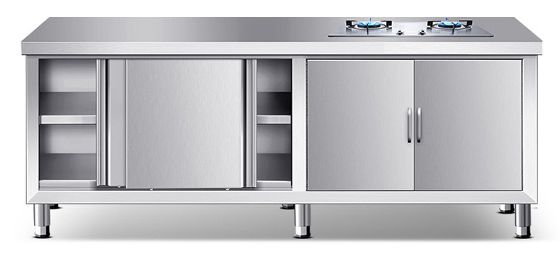 0.7mm 1mm Restaurant Stainless Steel Pantry Cabinet
