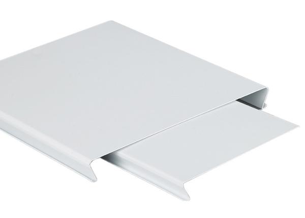 Building Decorated Suspended Aluminium Strip Ceiling , Interior Metal False