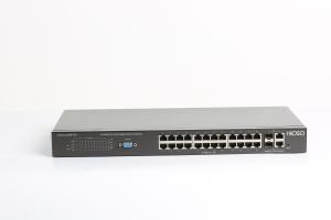China Easy Management HiOSO 370W AC220V Gigabit POE Switch 26 Port factory