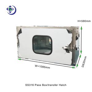 China SS316 Clean Room Pass Through Box / Transfer Hatch No Filtration factory