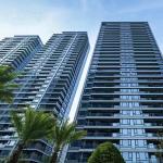 Low E Clear Glass Curtain Wall Facade Sound Insulation Easy Maintenance