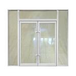 Aluminum Exterior Automatic Sliding Door Double Glass Casement Spring Door