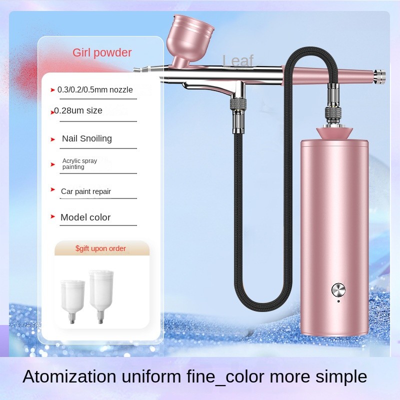 Facial Spray Gun Skin Care High Pressure Oxygen Injection Instrument Rechargeable Cordless Oxygen Injection Instrument