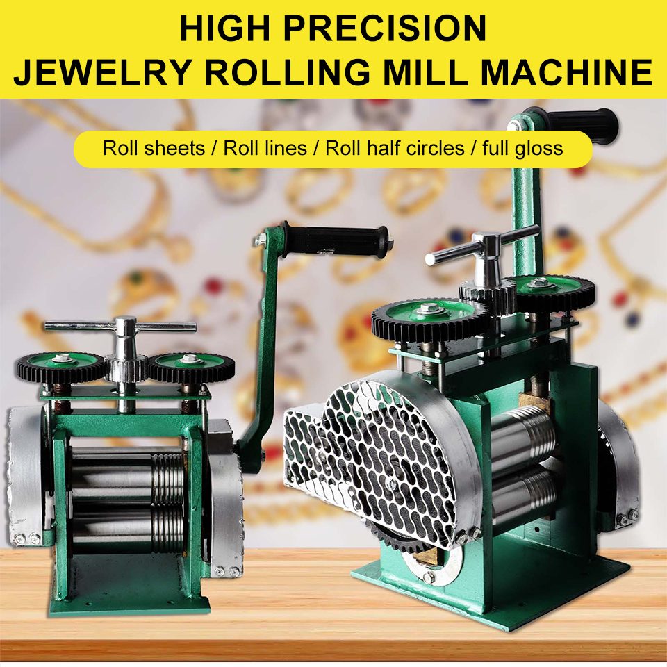 120mm Rolling Mills Machines Jewelry Press Machine Distance Adjustable