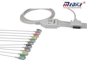China Mindray/Edan EKG Cable With 10/12 Leadwires Fixed Pinch IEC factory