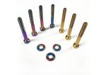 Gr2 / Gr5 Titanium Cycling Bolts Din912 Hex Screws Ti Bolts Mtb Anodizing