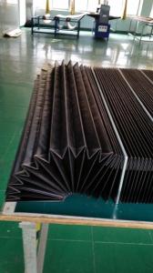 China Heat-sealed &amp;folded bellows fabric +PVC for any kind of machine dust covers factory