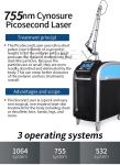 Q Switched Nd Yag Picosecond Laser Tattoo Removal Machine Skin Whitening