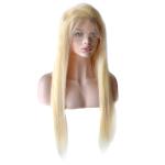 613 Blonde Color Silky Straight Full Lace Human Hair Wigs For Beautiful Ladys