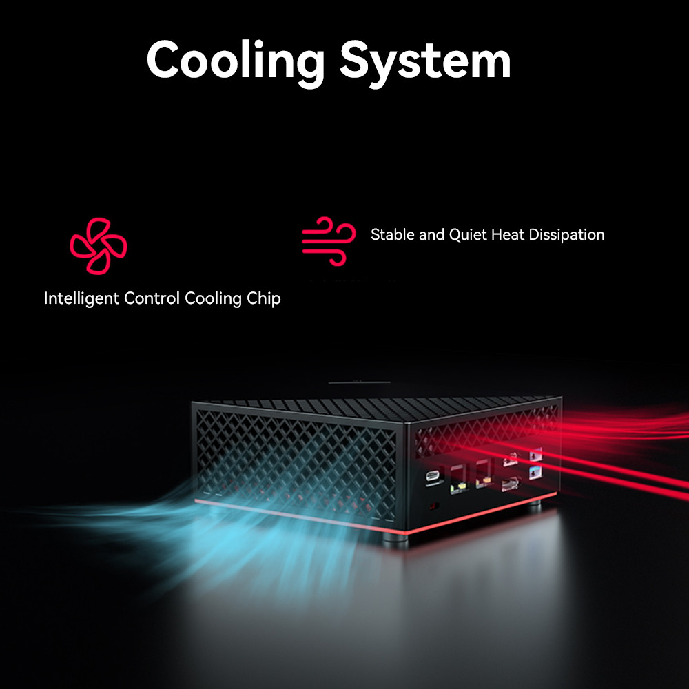 AMD Ryzen 5 5600U Mini PC Hexa Core PC Dual Ethernet Dual Channel DDR4 For Gaming