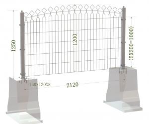 China Decorative Metal Arched Wire Mesh Fence,Decorative Powder Coated Arched Top Metal Fence factory