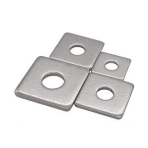 Carbon Steel Square Flat Washers Custom Dimension For Reducing Vibration