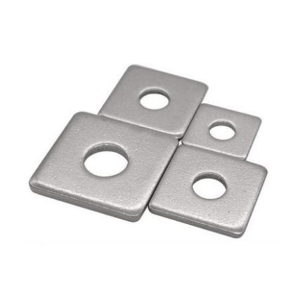 China Carbon Steel Square Flat Washers Custom Dimension For Reducing Vibration factory