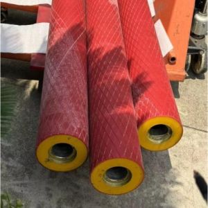China Metallurgical Industrial Rubber Roller 13000mm Length Custom Rubber Rollers on sale