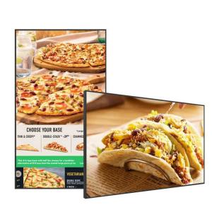 China Restaurant Electronic Digital Signage 49 Inch Hanging Wall Mounted Digital Display With 3840x2160 Resolution factory